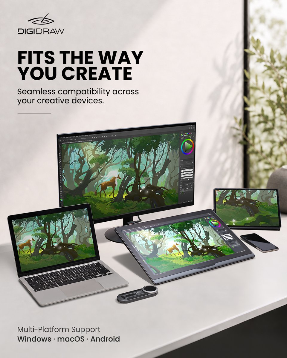 digidrawglobal's tweet photo. Every artist creates differently. ✨
That’s why the Turing Series is designed to adapt to your workflow and the way you bring your ideas to life.
DigiDraw — Where Vision Takes Form. 🎨
#digidraw #turingseries #digitalart #creativetechnology https://t.co/tRAQZ7r1C3