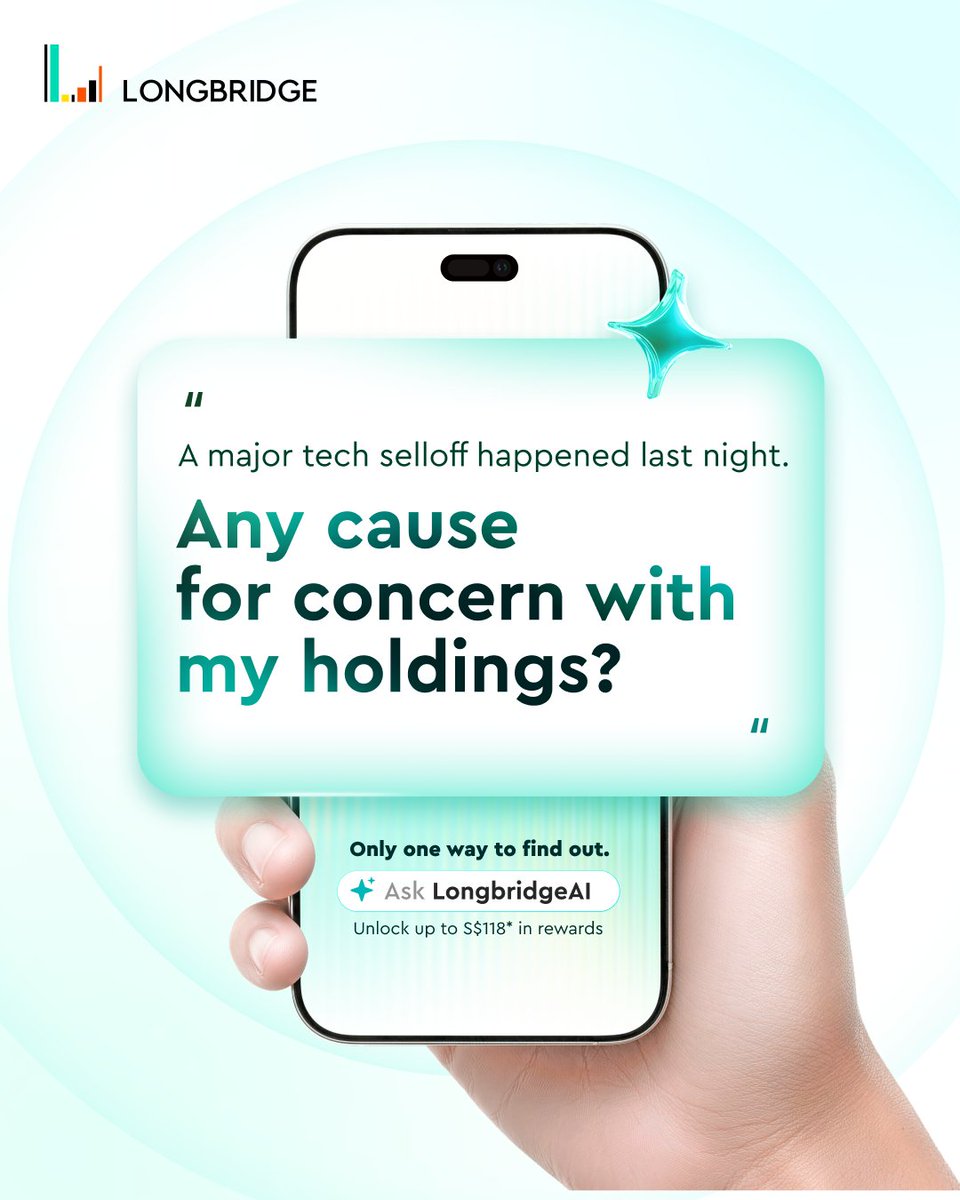 LongbridgeAI's tweet photo. I’m not too sure about your holdings, but if you haven't treid LongbridgeAI, it may be worth taking a look. 👀

#LongbridgeAI #AIInvesting #AItools #Longbridge #investingwithAI

AI-enabled tools, features, analytics, workflow assistance, or data integration functionalities are provided and operated by Longbridge AI Technologies Pte. Ltd., and not by Long Bridge Securities Pte. Ltd.. The information provided herein is intended for general informational purposes only and does not constitute investment advice, recommendation, or an offer to buy or sell any investment product or service. All investments carry risks and may not be suitable to everyone. You may lose all or part of your investment principal. Please seek independent financial advice if you are unsure about any investment decision.
This advertisement has not been reviewed by the Monetary Authority of Singapore.