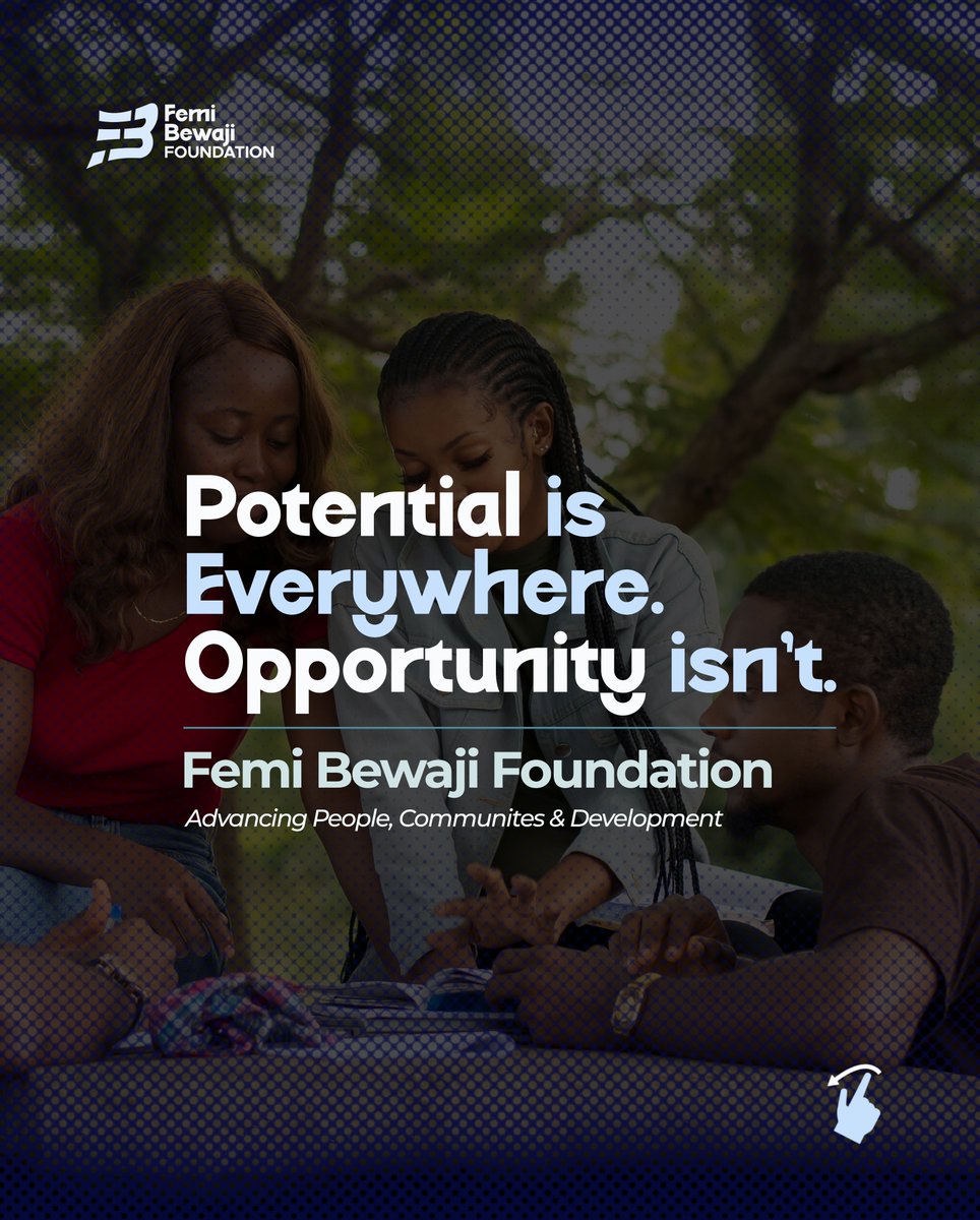 FemiBewajifdn's tweet photo. At the Femi Bewaji Foundation, we believe everyone deserves a real shot at thriving.

Through Education, Youth Development, and Women Empowerment, we are creating opportunities for people to learn, compete, grow, and build better futures

#FemiBewajiFoundation #AdvancingPeople https://t.co/H2xGY653G8