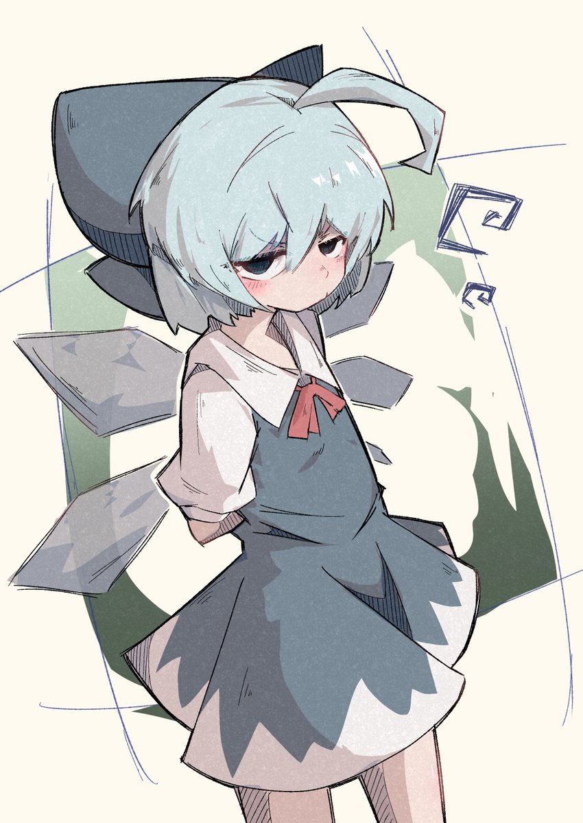 Waniko_'s tweet photo. チルノ。 https://t.co/A24qodV68V
