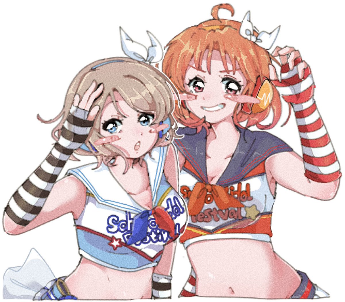 pmhk731's tweet photo. しましまアームカバー好き⛵️🍊
#ようちか https://t.co/eiSAWGoakl