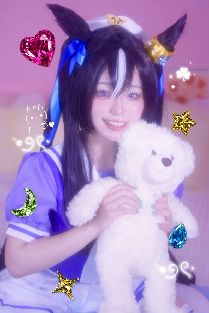 EMURUDAYO's tweet photo. Cosplay
                   🩵ウマ娘/ヴィブロス💙 https://t.co/hugApsZH4d