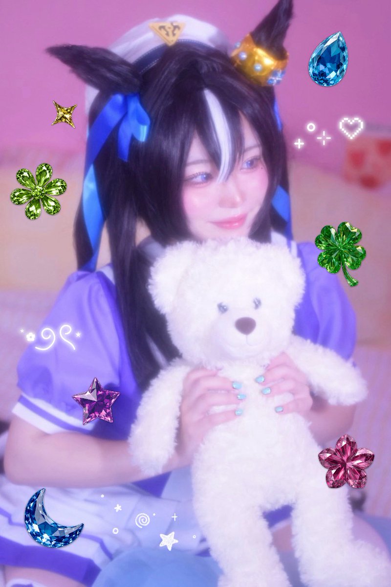 EMURUDAYO's tweet photo. Cosplay
                   🩵ウマ娘/ヴィブロス💙 https://t.co/hugApsZH4d