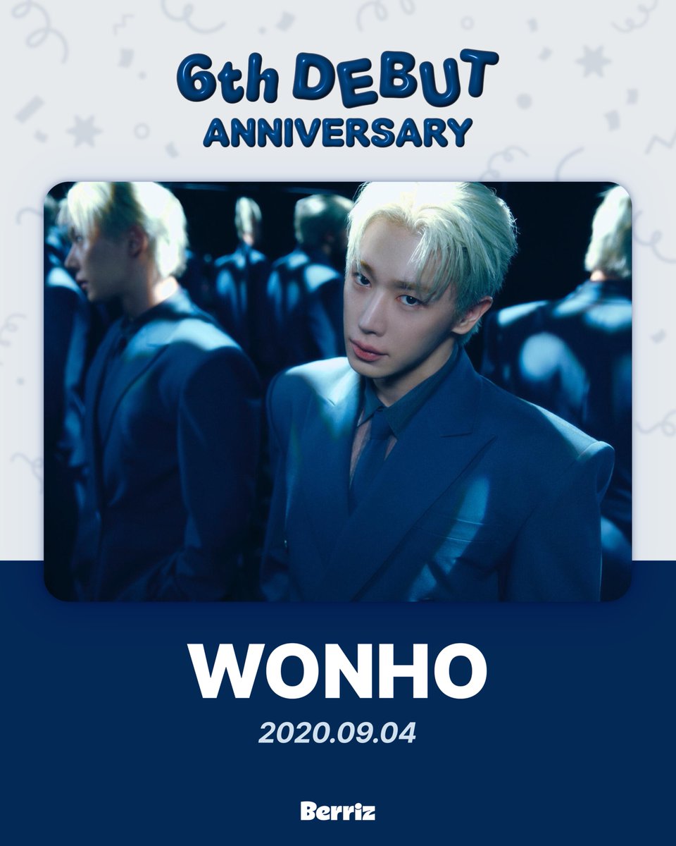 berriz_official's tweet photo. 🍒HAPPY WONHO DEBUT DAY🍒

원호의 솔로 데뷔 6주년을
진심으로 축하합니다💙

지금 바로 베리즈 커뮤니티에서
원호의 데뷔 기념일을 함께 축하하고🥳
아티스트에게 축하 포스트도 남겨보세요!💌

🔗 https://t.co/qAxMJqoK84

@official__wonho 
#WONHO #원호 #WENEE #위니
#Berriz #베리즈 https://t.co/adsk9nFZHb
