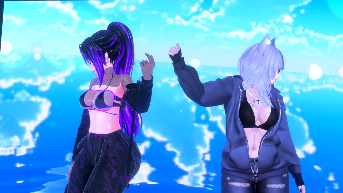 xVioletDeathx's tweet photo. Just dance!💃

2/2

#VRC #VRChat #VRCPhotography #VRChatPhotography #VRC4Photos https://t.co/wmSz6vckcK