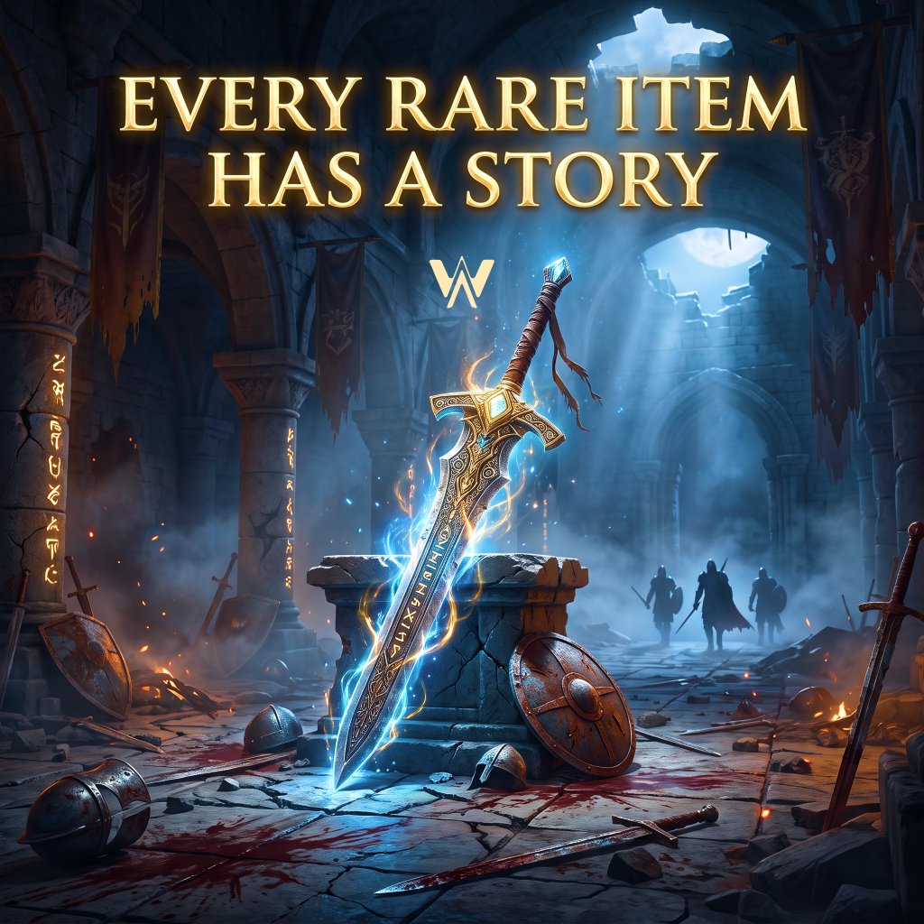 AIWORLDSGAMES's tweet photo. 💎 Rare items should have real stories

The most valuable item shouldn’t just be a rare drop.

It could be something a player discovered, created, or won during a unique event.

Rarity means more when there’s a story behind it.

👉 https://t.co/2eHVhLCfQa https://t.co/DvMhh89Cbc