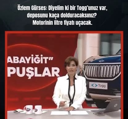 hikmetgenc's tweet photo. “Pelin & Özlem, Tren & TOGG!..”

Pelin Batu "hızlı tren kazasını" şöyle yorumluyor;

"Hızlı tren dediler, sonra mühendisler ortaya çıktı. Hızlı tren değil, sadece biraz fazla kömür atarak hızlandırmışlardı. Dolayısıyla o da raydan çıkmıştı. 'Hızlı tren' diye pompaladılar!"
Şaka yapmıyor, ciddi ciddi anlatıyor.
Entelektüel Pelin Batu hızlı trenin "kömürle" çalıştığını söylüyor. (Tarihteki ilk kara trenler gibi) 'Kömürü fazla atınca' hızlanan, 'kömürü az atınca' yavaşlayan, 'kömür ateşi söndürülünce' duran "hızlı trenlerle" yolculuk yapıldığını sanıyor olmalı papatya Pelin!

O çağdaş, biz gerici!

Özlem Gürses'in trenle imtihanı ise şöyle.

Özlem trenlerin kömürüyle odunuyla ilgilenmiyor. Tren istasyonlarında duran trenleri tespit ediyor! 
Mesela Çin'e gidecek olan İhracat Treni'nin Halkalı durağında kaldığını, gidemediğini söylüyor. Halbuki o sırada tren yola çıkmış, geçtiği istasyonlardan konumu paylaşılmış. Lakin Özlem, Halkalı'da bir treni öylece seyrediyor. 

Trene bakmayı seviyor!

Pelin bu sefer TOGG'u yorumluyor:
"Yerli ve milli diyorlar. Halbuki TOGG'un birçok parçası "karbüratör" gibi, yurtdışından geliyor!"
Hızlı trenin kömürle çalıştığını sanan Pelin, yüzde 100 elektrikli bir araçta karbüratörün olmadığını bilmiyor.

Gelelim Özlem Gürses'in TOGG ile imtihanına...

Motorin zamlarından bahseden Özlem hesap yapıyor:

"Şimdi diyelim ki bir TOGG'unuz var, biliyorsunuz Türkiye'nin yerli ve milli otomobili. Deposunu kaça dolduracaksınız?!.."

Hoppalaa!..
Nerden bilelim canım.
TOGG'un deposu kaç litre alıyor bilsek, hesaplarız!..

Çağdaş ilerici cumhuriyetçi laik akıl böyle işte. Biz yobazlar anlamayız!

Pelin'in TOGG'unda "karbüratör" var, Özlem'in TOGG'unda ise "motorin deposu!.."

Özlem'in ekstrası da var. "Aşı yaparken Bahçeli'nin canını yaktığı için ülkücüler tarafından darp edilen 'Gülnaz ŞIRINGA' hemşire..," şeklinde aktarılan bir şakayı önündeki basılı metinden okuyup gerçek sanan, ve bu yüzden canlı yayında yaşanmamış olayı kınayan Özlem!.. (Hemşirenin soyadı Şırınga yahu, Şırınga!..)

Şimdi hepsini alt alta koyun.

"Bir 'Benî Adem' nasıl olur da tuvalet terliğine oy verir?!" diye soruyorsanız hala, işte cevabı buradadır.

Bunları izleyenler, "tuvalet terliğini" kurtarıcı sanır!..
.
https://t.co/dnPaisQ4Dv
.
