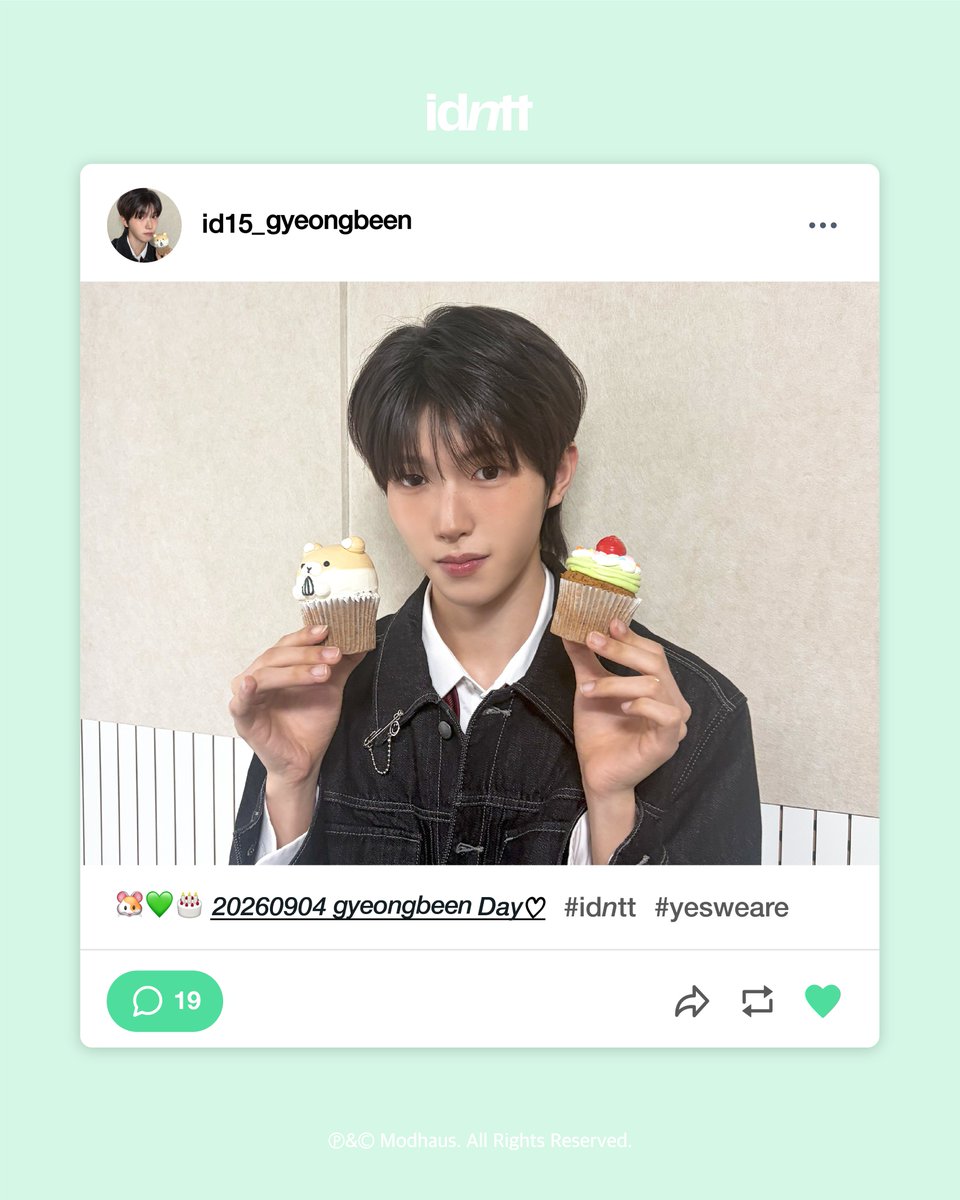 idntt_cosmo's tweet photo. 💚HAPPY GYEONGBEEN DAY💚

🎂 2026.09.04

#idntt #아이덴티티  
#yesweare #최경빈 #choigyeongbeen
#HAPPYGYEONGBEENDAY https://t.co/n2mrXX81XD