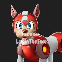 DerBeatzZ's tweet photo. Der Begleiter „Rush" von Megaman. 

#Fortnite | @Fecooo_ &amp; @LaylaTheFox https://t.co/17i0ppLip2