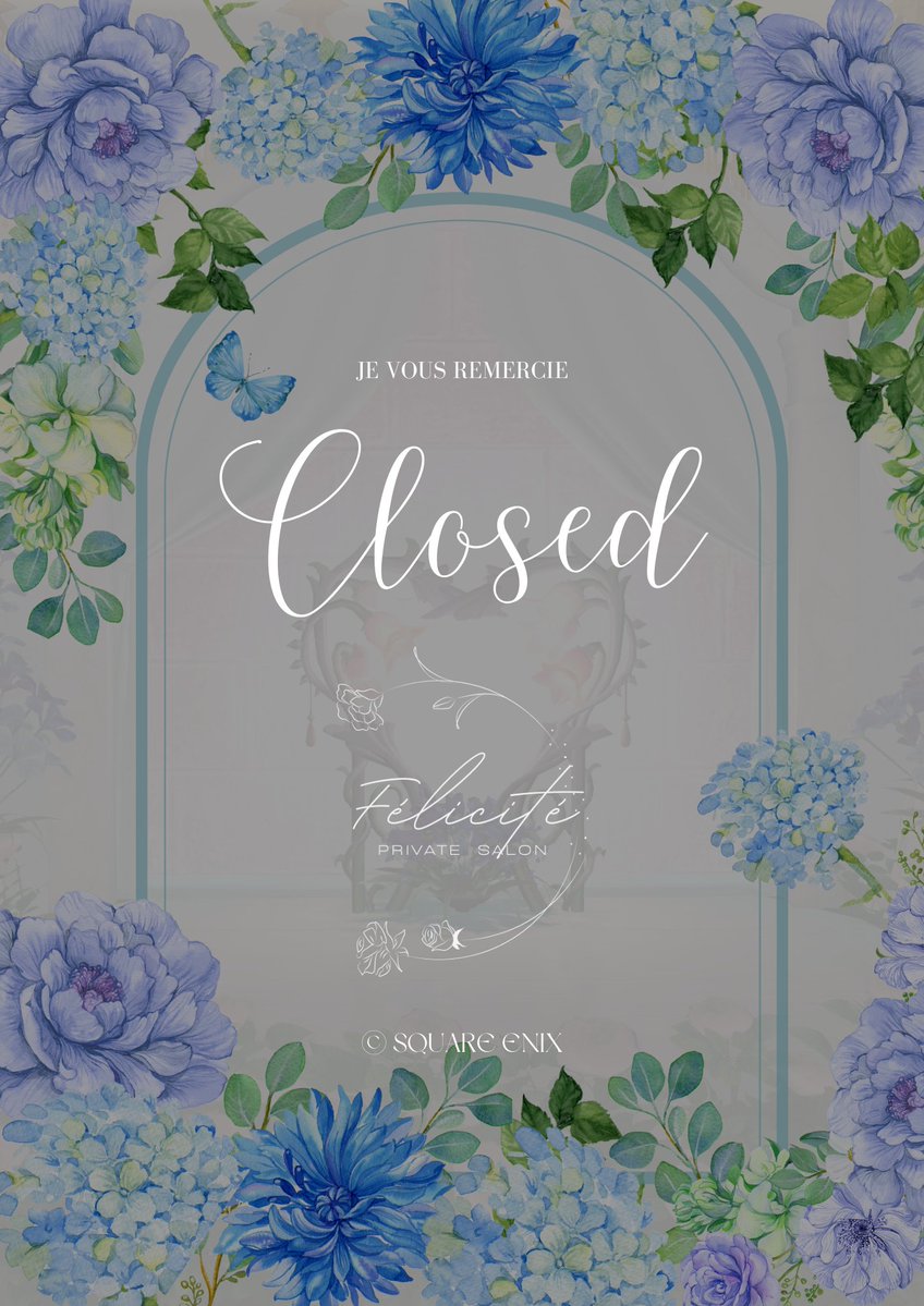 Felicite_FF14's tweet photo. ⋆☆ * ⋆ °ʚ♡ CLOSED ♡ɞ° ⋆ * ☆ ⋆

　　　Félicité-フェリシテ-
　　　　　ご来店誠に
　　　ありがとうございました！

˚✩∗˚✩∗ﾟ⋆｡˚✩☪︎⋆｡˚✩˚✩∗ﾟ∗ﾟ https://t.co/5QqrcD6BGa