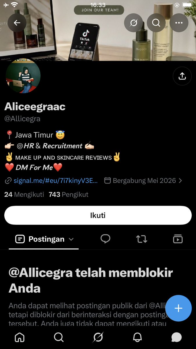 Scrhpp_'s tweet photo. wkwkwk pastii mauu carii targett lagii yaa, jadi nyaa di blokir 😂 https://t.co/aqBrmSiYYa