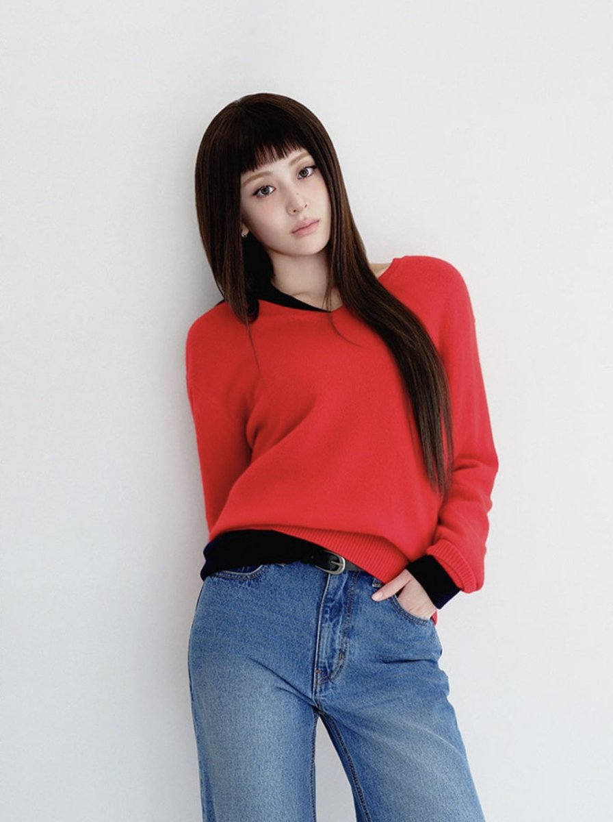 FIMBASE's tweet photo. HUH YUNJIN of LE SSERAFIM for 8seconds 'All-Day Cashmere' collection ❤️

— 🔗 https://t.co/j7anszZJxg 

#HUHYUNJIN #허윤진
#LE_SSERAFIM #르세라핌 https://t.co/0jGxsItsMu
