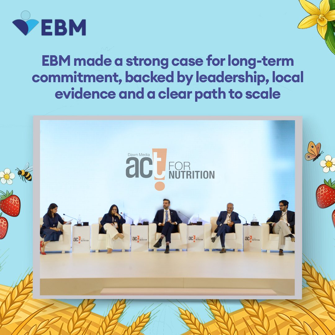 official_ebm's tweet photo. Meaningful progress starts with evidence and grows through action.
At Act for Nutrition, EBM shared its perspective on building local evidence, investing in research and turning insights into practical solutions that can create impact at scale.
#ActForNutrition #EBM #Nourish https://t.co/zJzyZ1wwvm