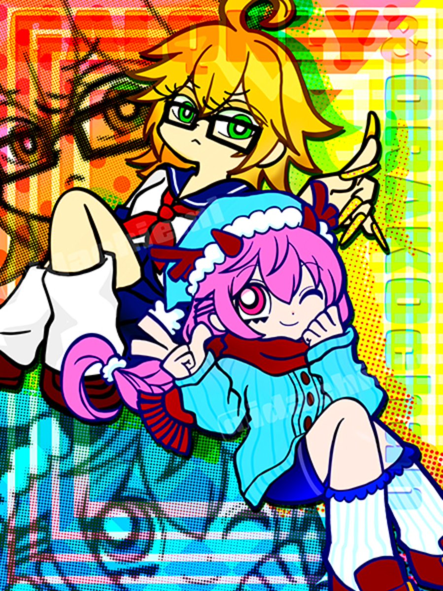 idachiemi's tweet photo. パンスト風味入れて描いてみたかった二人🤟 https://t.co/AshLfy9MMy
