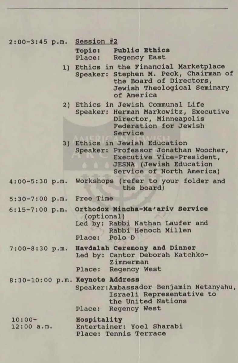 GeorgeBTonks's tweet photo. ‼️Benjamin Netanyahu & Leslie Wexner 

Before AIPAC began slithering its way through local, state, and federal elections, including every judicial branch, there was the Wexner Heritage Foundation/Wexner Foundation. The two organizations share substantial overlap in alumni, donors, and board-level personnel.​​​​​​​​​​​​​​​​​​​​​​​​​​​​​​​​​​​​​​​​​​​​​​​​​​

Leslie Wexner and Benjamin Netanyahu have worked together for decades. During the early 1980s, Chicago synagogues were used as secret meeting places for Israeli officials.

In February 1988, Jeffrey Epstein began managing the personal and business finances of Leslie Wexner.

That same month, the Wexner Heritage Foundation held a national fundraising retreat for donors in Palm Beach, Florida, titled “Models of Ethical Leadership.”

The keynote speaker at the retreat was BENJAMIN NETANYAHU.