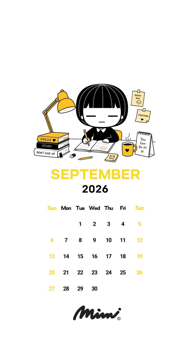 mimi_offcl's tweet photo. ก๊อกๆ หนูมาแจกวอลเปเปอร์เดือนกันยายน สุดน่ารักของหนูนะจ๊ะ🤭 A little study buddy to keep you company all month long. 

RT แล้วดาวน์โหลดได้เลย >> https://t.co/SzjfOEA9Pt 

ใครใช้แล้วแคปมาอวดได้เลยจ้ะ🤗
#มีมี่ผมม้าหน้าบึ้ง #mimigirl #wallpaper https://t.co/wucrlLzzAY