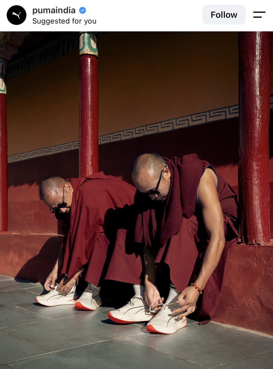 AnnuKaushik253's tweet photo. Puma India’s latest ad campaign shot at Thiksey Monastery, Ladakh. 🔥🔥🔥 https://t.co/beOl2QziVk