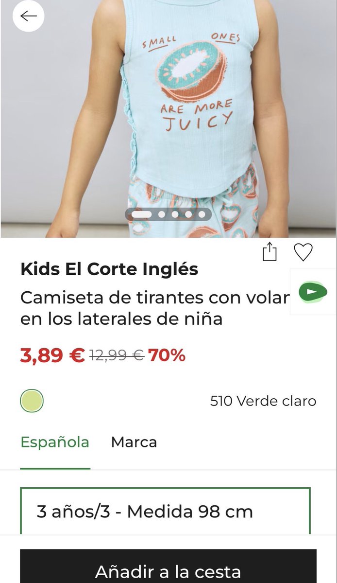 AnaTema11's tweet photo. Hola, @elcorteingles , ¿en qué momento les pareció adecuado vender esta camiseta para niñas? https://t.co/C4gn3AdvNO