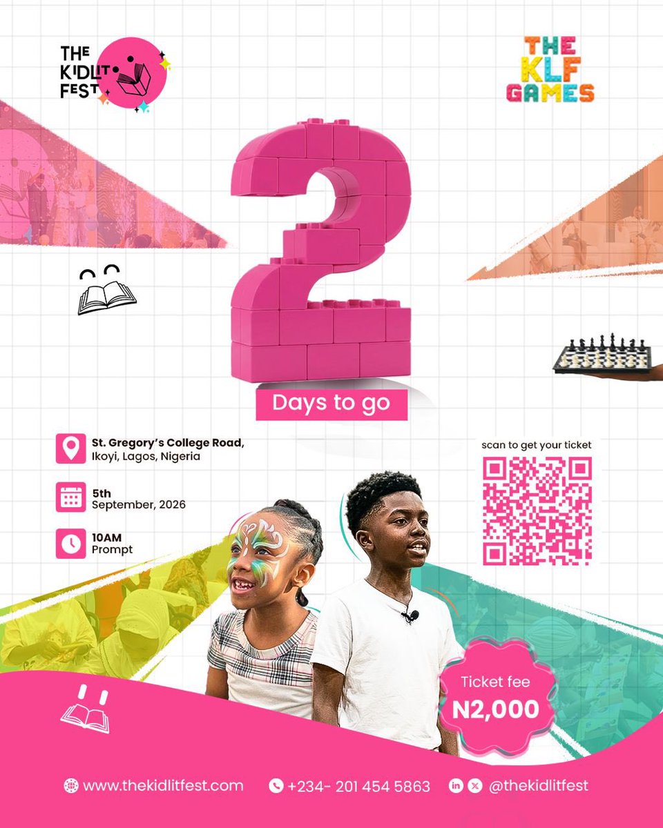 TheKidLitFest's tweet photo. 2 DAYS TO THE KLF GAMES! 🎲📚🌈

A colourful day of books, games, creativity and family fun is almost here!

Haven’t registered yet? There’s still time. 

Grab your tickets: https://t.co/NFgDTr72fp https://t.co/zZzfoM8El6