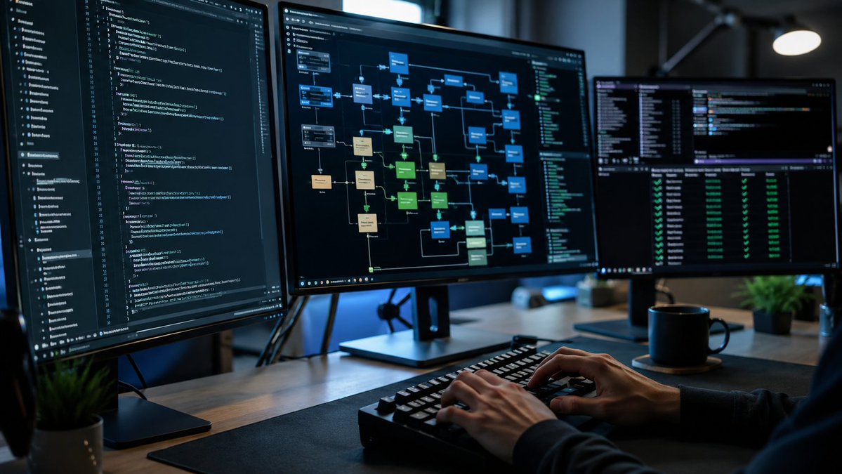 TipsAgents's tweet photo. The future of software development isn't AI writing all the code blindly—it's AI coding assistants acting as continuous pairing operators that verify tests, inspect diffs, and execute targeted patches autonomously. ⚡💻 #OpenCode #AIWorkflow https://t.co/w9qJMd7mBY