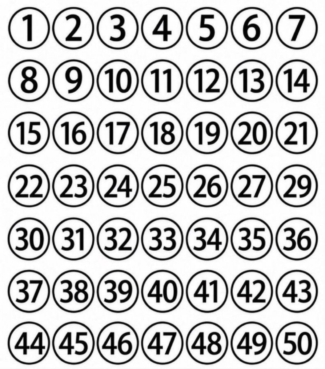 Doge19775's tweet photo. Here's the hardest eye test

Which number is missing? 🤔 https://t.co/sEdGEHYPQr
