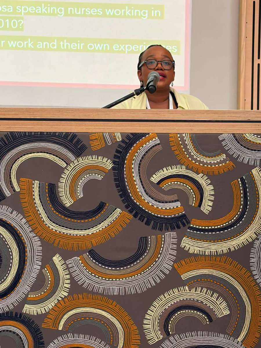 CSSR15's tweet photo. Zola Mbinda, PhD Candidate at the CSSR, presented on “Umsebenzi Wabafazi (The Work of Women): The Stories of isiXhosa-Speaking Women Nurses’ Experiences with Contraception.” #Affinity #ReproductiveJustice #Contraception #WomensHealth #IsiXhosa #NursingResearch #CSSR #FutureAfrica https://t.co/jHPpgf498W