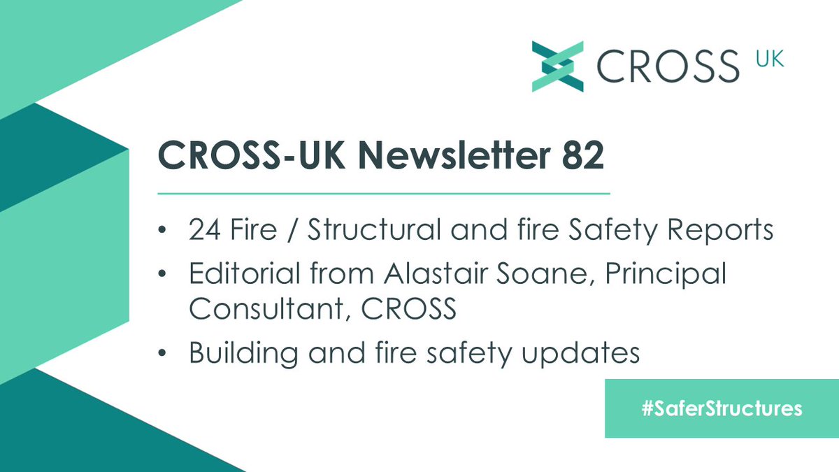 cross_safety's tweet photo. The latest CROSS-UK Newsletter is now published! Read the latest Safety Reports and industry news.
The editorial reflects on NIST's Technical Findings on the collapse of the Champlain Towers South in 2021.
 Read it here: https://t.co/5ZqRKLp693 https://t.co/KrXcCQBQ6B