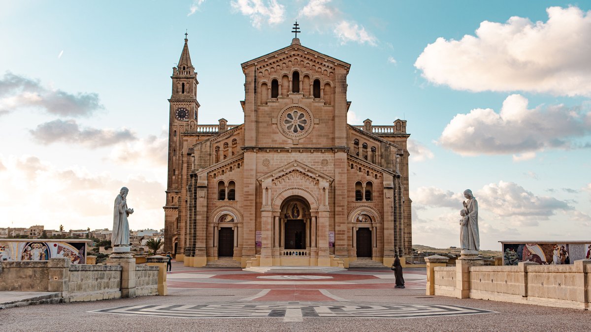 lookforplace's tweet photo. #Basilica #of the #National #Shrine of the #Blessed #Virgin of #Ta' #Pinu #Għarb #island of #Gozo #Malta https://t.co/8c1RNkFkCe