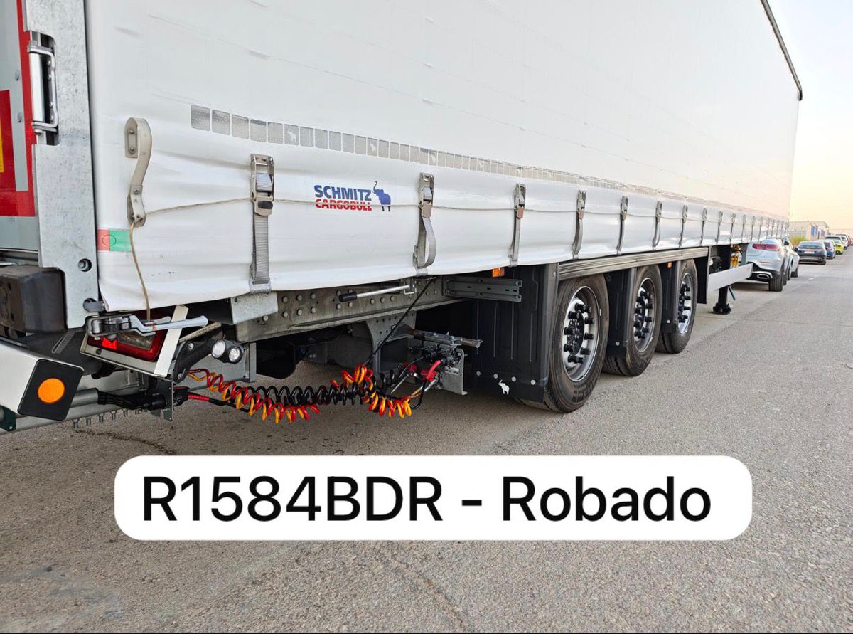 CetmTransporte's tweet photo. 🔴 ATENCIÓN: Robado un #semirremolque con matrícula R1584BDR de la empresa TRANSPORTES HEREDERO 2011 S.L en Meco (Madrid). 

🙏 Cualquier información al respecto, rogamos que se pongan en contacto con @guardiacivil, @policia o llamando al 691 65 28 68

#robo #transporte https://t.co/VxulLDFz7a