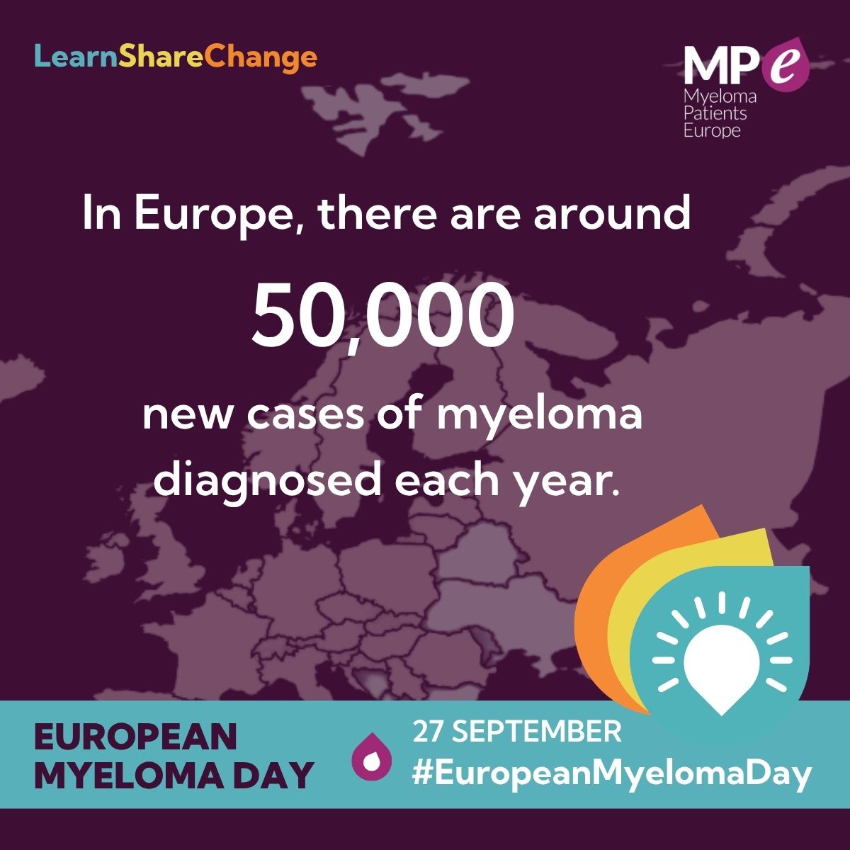 MyelomaEurope's tweet photo. 50,000 new cases of myeloma are diagnosed in Europe each year.

Despite this, myeloma remains little known because its symptoms are often mistaken for other conditions. Many of these patients face a long road to diagnosis.

More on EMD https://t.co/8vvO3JcLx7

#EuropeanMyelomaDay https://t.co/ILHXeD8388