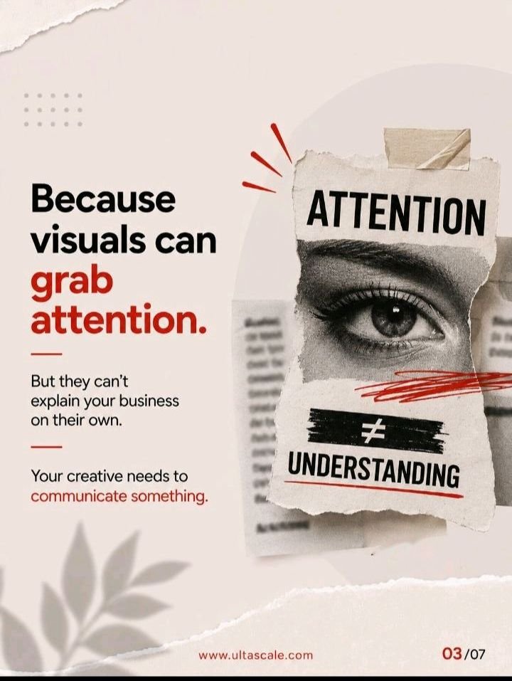 ultascale's tweet photo. Your brand is already talking.
Through your visuals.
Your words.
Your content.
Your website.
Even the things you leave unsaid.
The question is: are people hearing what you intended?
Your brand is talking. Make sure it’s saying the right thing.
#Branding #BrandStrategy #Marketing https://t.co/l3gg7crPBc