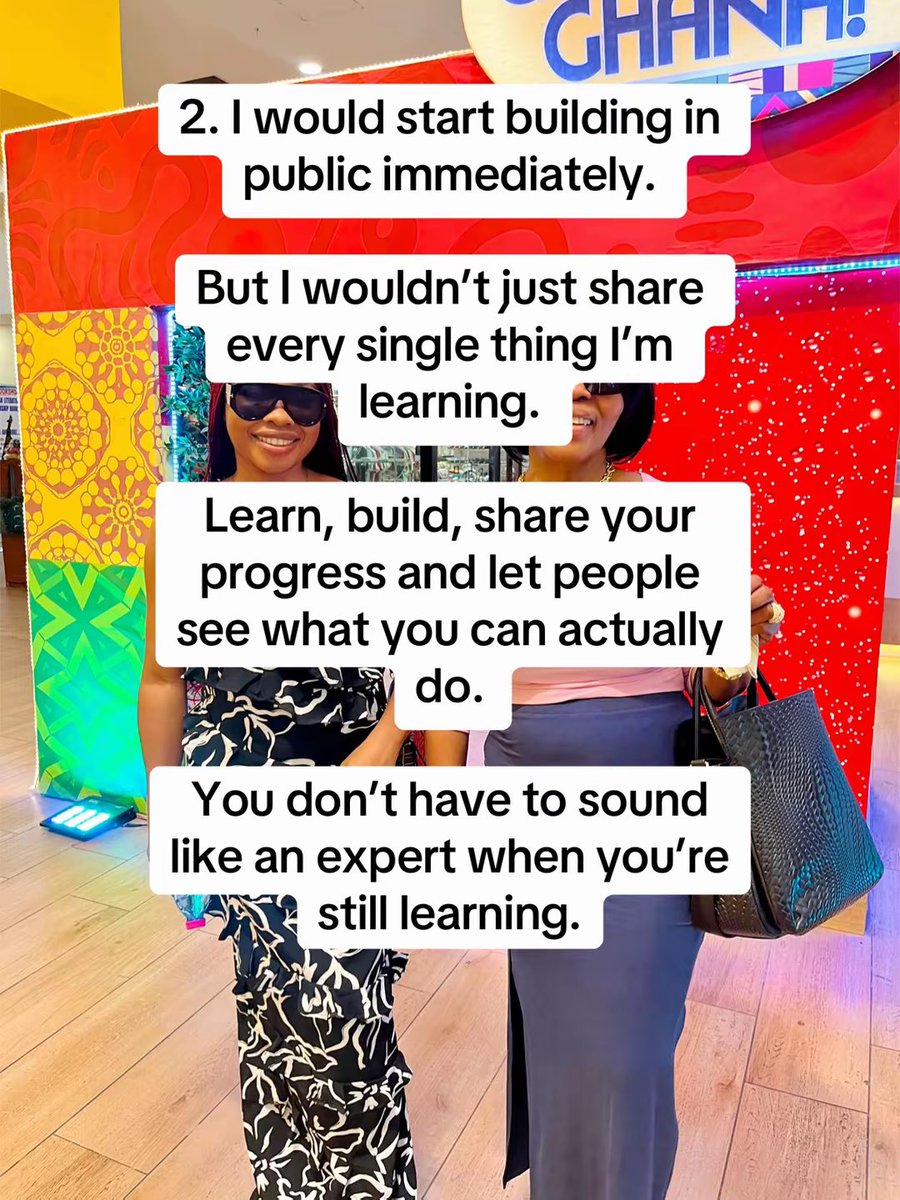 Eunicechioma2's tweet photo. If I had to start again, I would spend less time trying to figure everything out and more time positioning myself while learning.

#BreakIntoTech #TechCareer #BuildInPublic #TechSkills #TechFounder https://t.co/9GUWLffmi8
