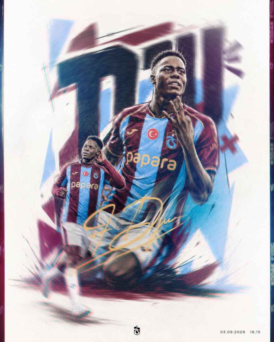Trabzonspor's tweet photo. ℹ️ BİLGİLENDİRME

Yeni transferimiz Franculino Dju'yu taşıyan özel uçak, saat 16.15’te Trabzon Havalimanı’nda olacaktır.

Tüm taraftarlarımızı, Franculino Dju’yu karşılamak üzere Trabzon Havalimanı’na bekliyoruz. ❤️💙