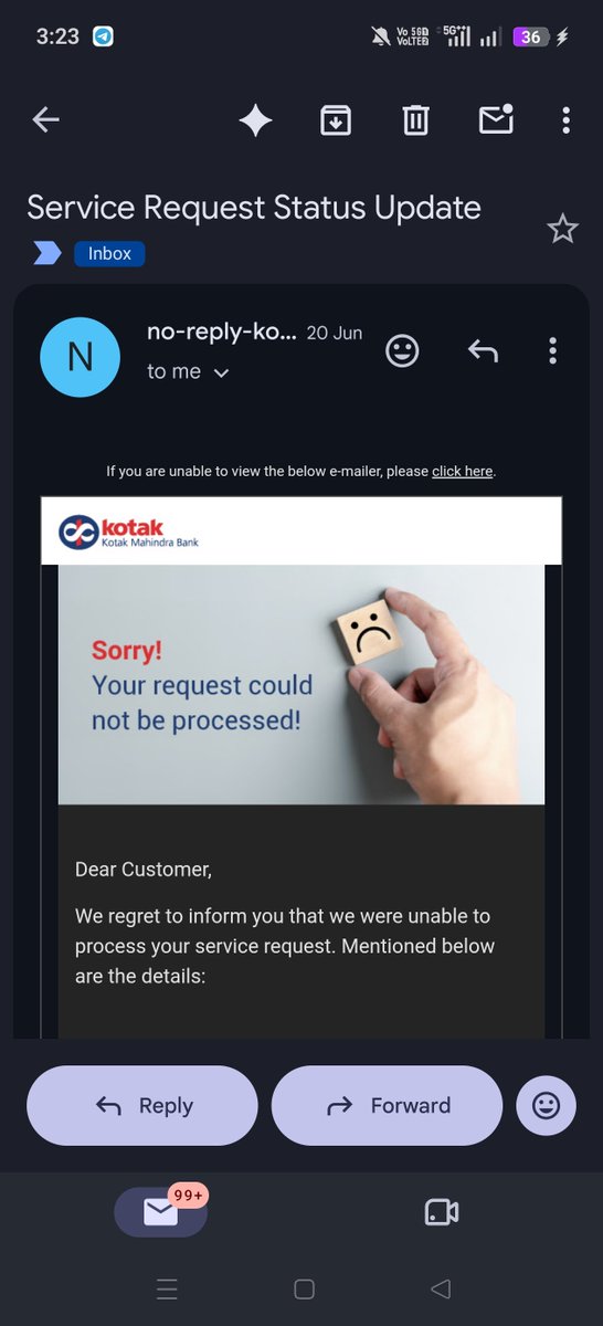 djdeepakjha's tweet photo. @KotakCares The confident lie
No fear of @RBI No dignity and no shame too @consumerforum_ https://t.co/MFTohhjYSO