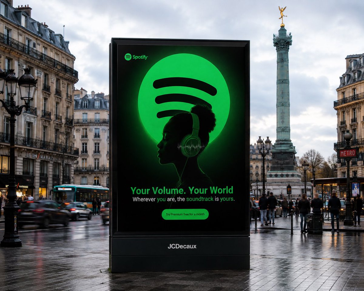 Hassydzn's tweet photo. Day two. 

Ads Design for Spotify - Find your frequency. 

I’m Olawale Taiwo knows as Hassydzn. A marketing and brand design. 

Need visuals that convert? 

Send a DM. 

Let’s work today. https://t.co/4De8hK9qnB