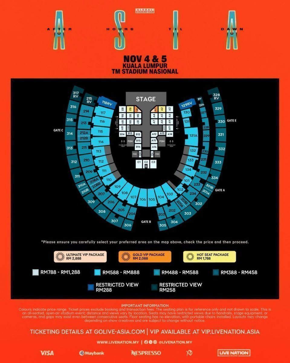 karputrizen's tweet photo. WTS Ticket The WEEKND: After Hours Til Dawn Tour in Kuala Lumpur 🇲🇾

12 Dec 2026 + DAY 1
2x 305 + Tier 5 = RM450/Ticket
2x 116 + Tier 3 = RM670/Ticket

👑Trusted 100%
👑Help Until Venue &amp; Deposit

#AfterHoursTilDawnTour #TheWeekndinKL #TheWeeknd #THEWEEKNDinMY https://t.co/B8690k3ZXc