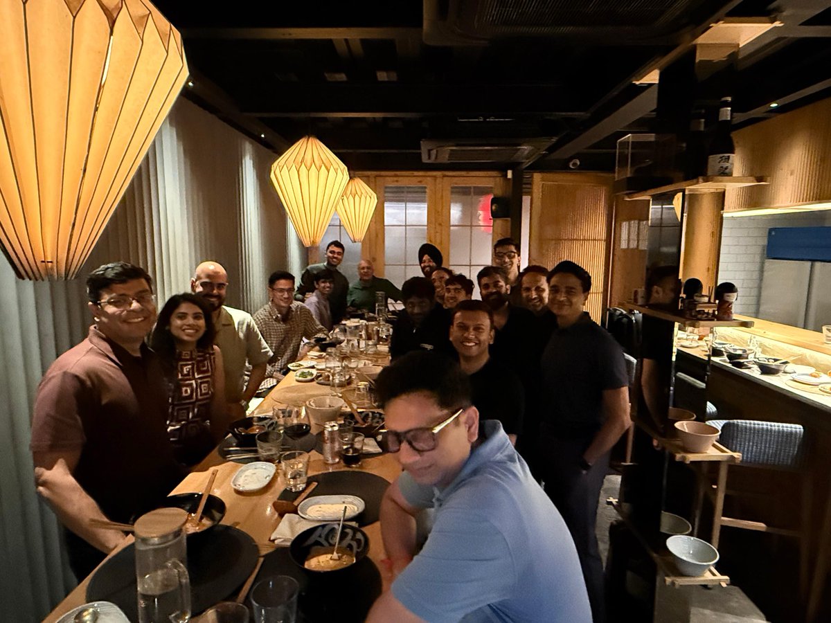 mobhat's tweet photo. Common theme from a awesome evening with Consumer founders. “Switching to open-weight models slashes token costs, letting Indian consumer AI apps build lasting user habits with feature-packed free tiers.” @peakxvpartners @SaitSufiyan @gvravishankar @abhishek_mohan @rishenkapoor https://t.co/sexkw9ThFN