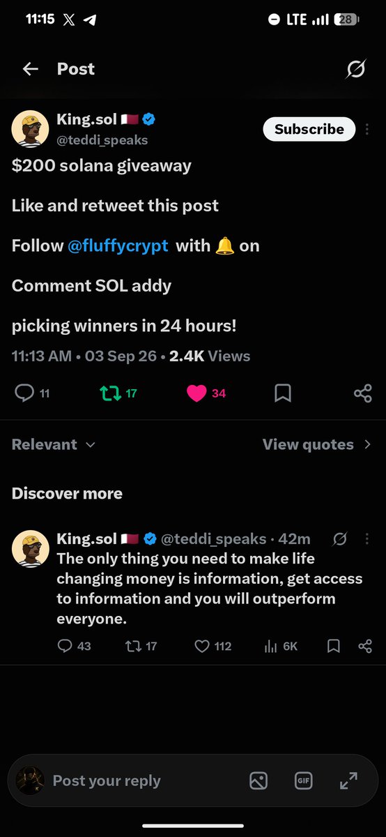 0xKAiROXx's tweet photo. @teddi_speaks @fluffycrypt DR4Fee11CodhjHiQQgLBbWyGeHCxAuAc439aEK5WM7m4 https://t.co/TevUJNXjx4