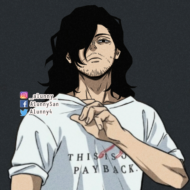 Alunny4's tweet photo. Aizawa 🖤
Original /// My version

I only redrew the neck, head and hair 
The original artwork is official MHA art 

#aizawa #mha https://t.co/f046LOUAti
