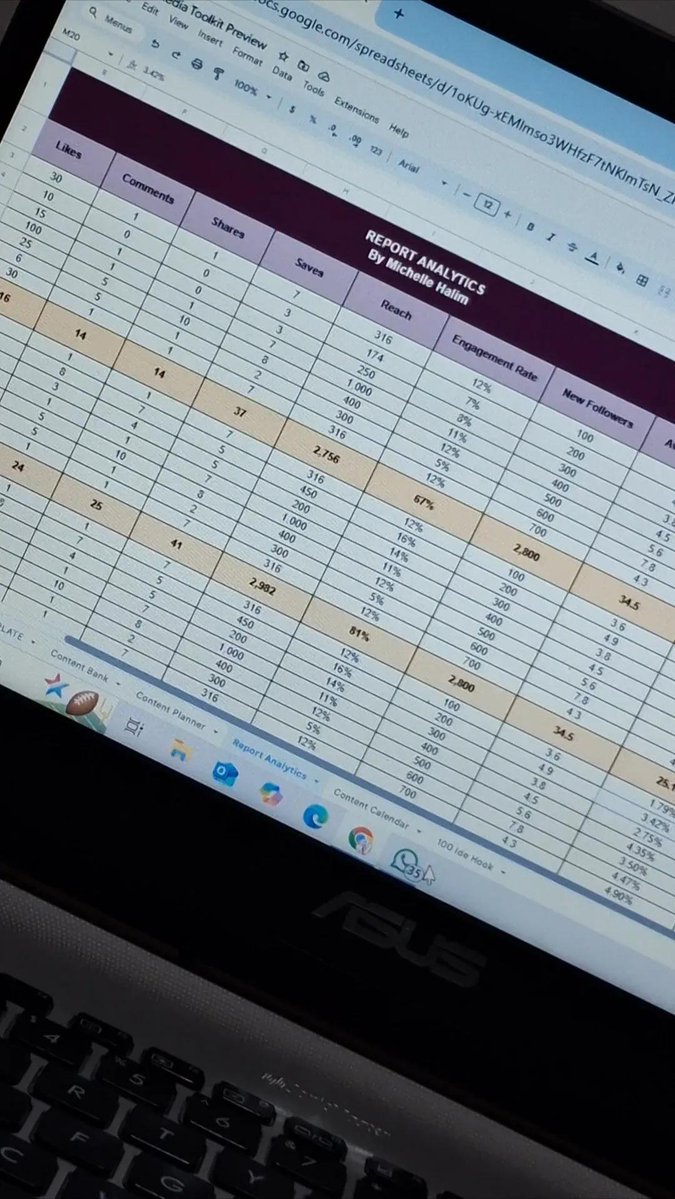 ichell_store's tweet photo. Makanya aku sengaja bikin Template Social Media super lengkap yang isinya gak cuman content plan, tapi juga ada content bank, content calendar, report analytics, dan bonus 100 hook FYP. https://t.co/lRxkiRSvUw