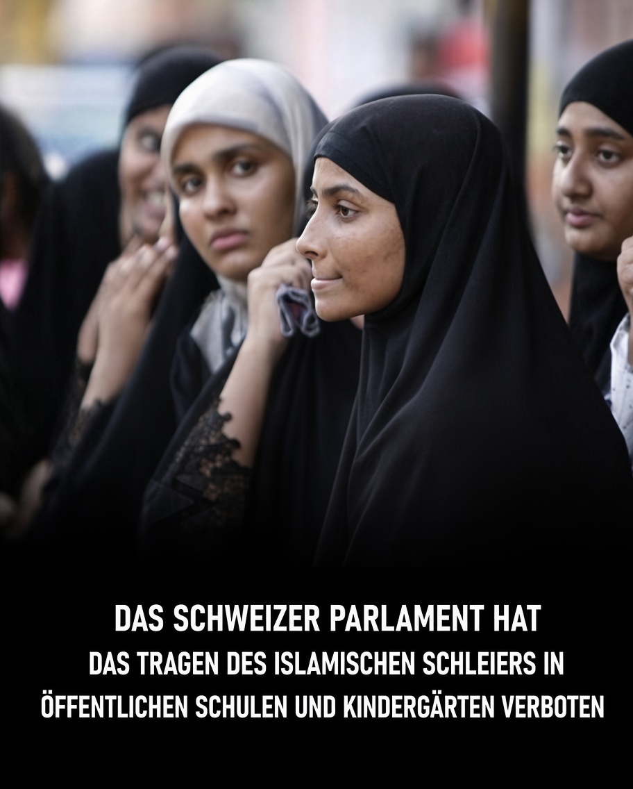 webaxvita's tweet photo. In einer knappen Entscheidung hat das Zürcher Parlament das Tragen des islamischen Schleiers an öffentlichen Schulen und Kindergärten untersagt – sowohl für Schülerinnen als auch für Lehrkräfte. 

Die Abstimmung ging mit 87 zu 82 Stimmen aus. 
„Das Tragen widerspricht den Werten der Schule. 
Es diskriminiert und behindert die Gleichberechtigung. 
Es ist kein religiöses, sondern ein politisches Symbol“, erklärte der Schweizer Abgeordnete Domenik Ledergerber.