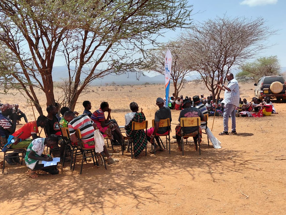MenEndFGM's tweet photo. The continued practice of open defecation among communities is perpetuated by lack of awareness. We are working with public health officers in Samburu East to raise awareness in villages on the need to end open defecation to enhance a community's livelihood 
#DignifiedSanitation https://t.co/sdpOR8dL5i