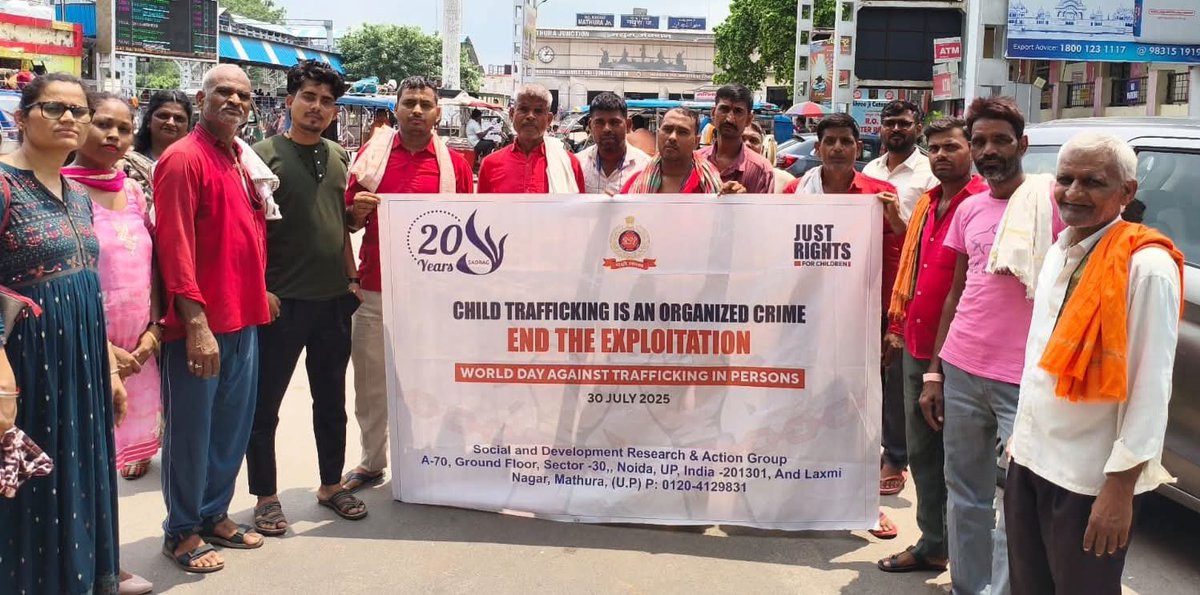 SADRAG18's tweet photo. Since 2024, We are fighting at the grassroots level  in Mathura &amp; GB Nagar with Just Rights for Children to protect childhoods from child marriage,child trafficking,child labour.Through community mobilisation &amp; awareness.

#EndChildMarriage #JustRightsForChildren #ChildProtection https://t.co/Xi7FvJ2Gxo