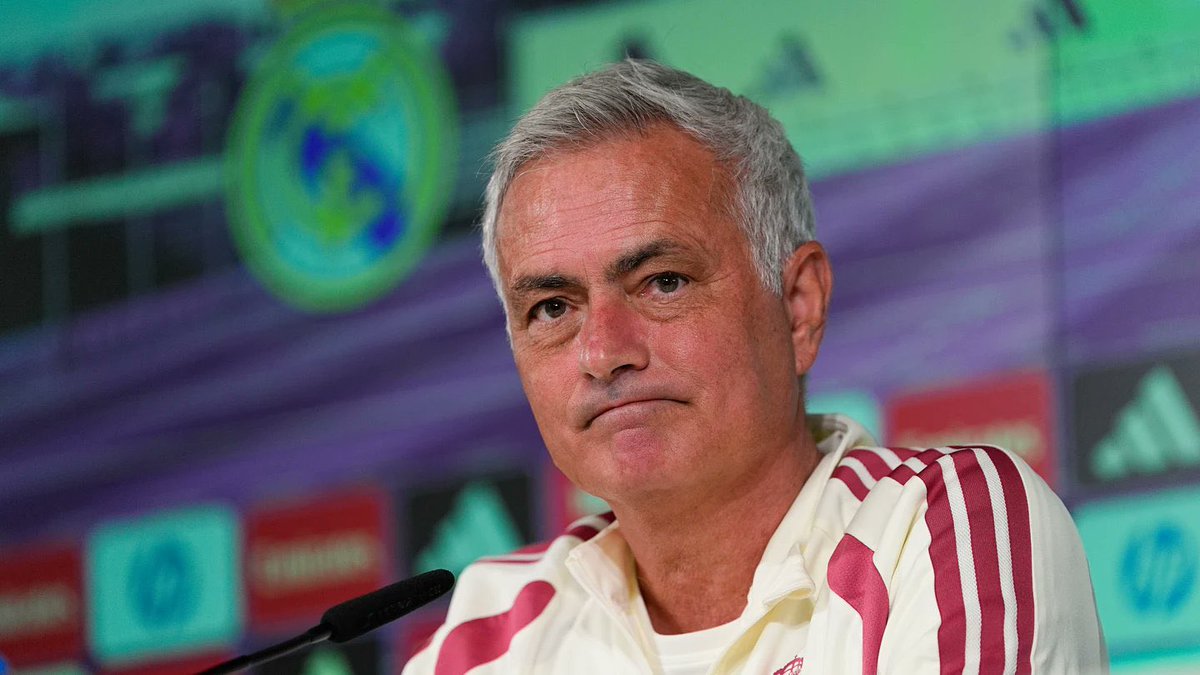 FabrizioRomano's tweet photo. 🚨🔴⚪️ José Mourinho: “La Liga won’t be easy. I think Atlético Madrid will be there too”.

“Even if they don't say it publicly, they'll feel they can. For me, they're also contenders”. https://t.co/RRAFPdd9qh
