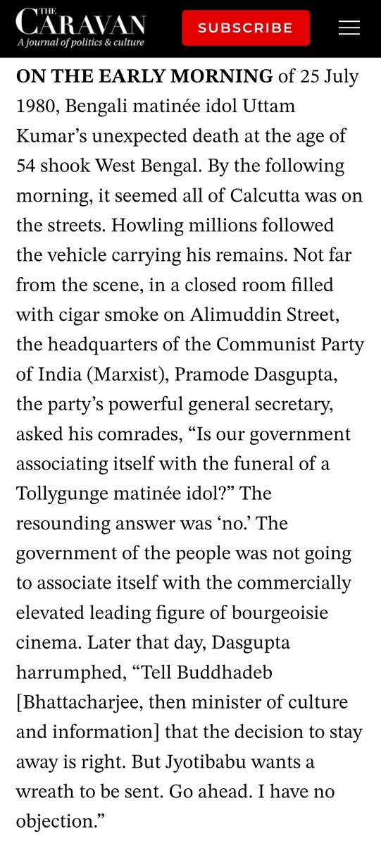 saffronbong's tweet photo. Uttam Kumar was a true gentleman. No wonder the leftists who kang on him nowadays hated him before. https://t.co/kcP26kVhpO
