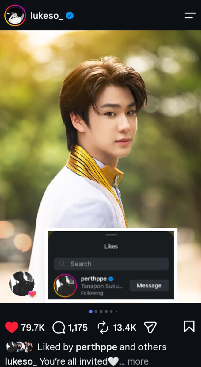 perthSantaMmFc5's tweet photo. So cute Daddy Perth 🤟🤟🤟

#Lukeso_ #PerthTanapon 
#LukePeemsanGraduation https://t.co/hvdwnm8YEE