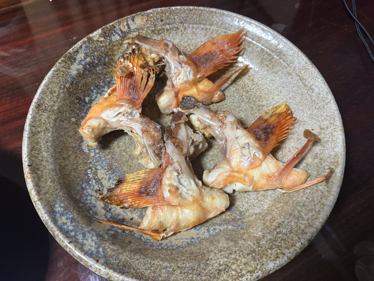 will_jun722's tweet photo. 本日の酒のアテは
#シャインマスカットにカサゴの薄作り巻き
美味さは至極
うっかりカサゴの身のほんのり桜色が何とも麗しい
#うっかりカサゴのカマの塩焼き
上品な味わいが絵も言えない幸せを感じます😀
謎のスーパードクターO〜iさんありがとう
まだ美味しい部分が残っています。 https://t.co/JVXbILY9U1