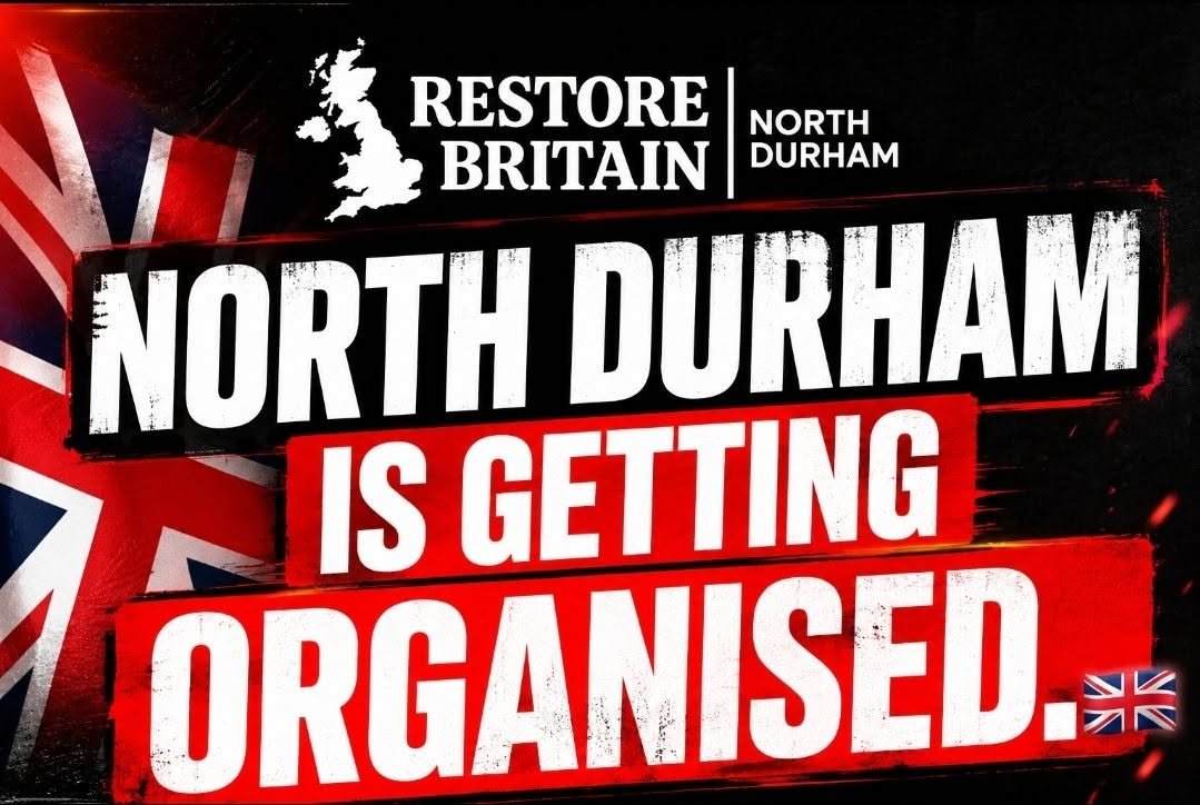 RestoreNDurham's tweet photo. GREAT MEETING LAST NIGHT 🇬🇧

Plenty of faces. Good conversation.

We discussed our research into HMOs and the networks behind them, council spending, Project Genesis, and concerns around halal meat being served without people’s knowledge.

Our North Durham committee is beginning to take shape — and soon we’ll be looking for local people willing to step forward as councillors.

More to follow.