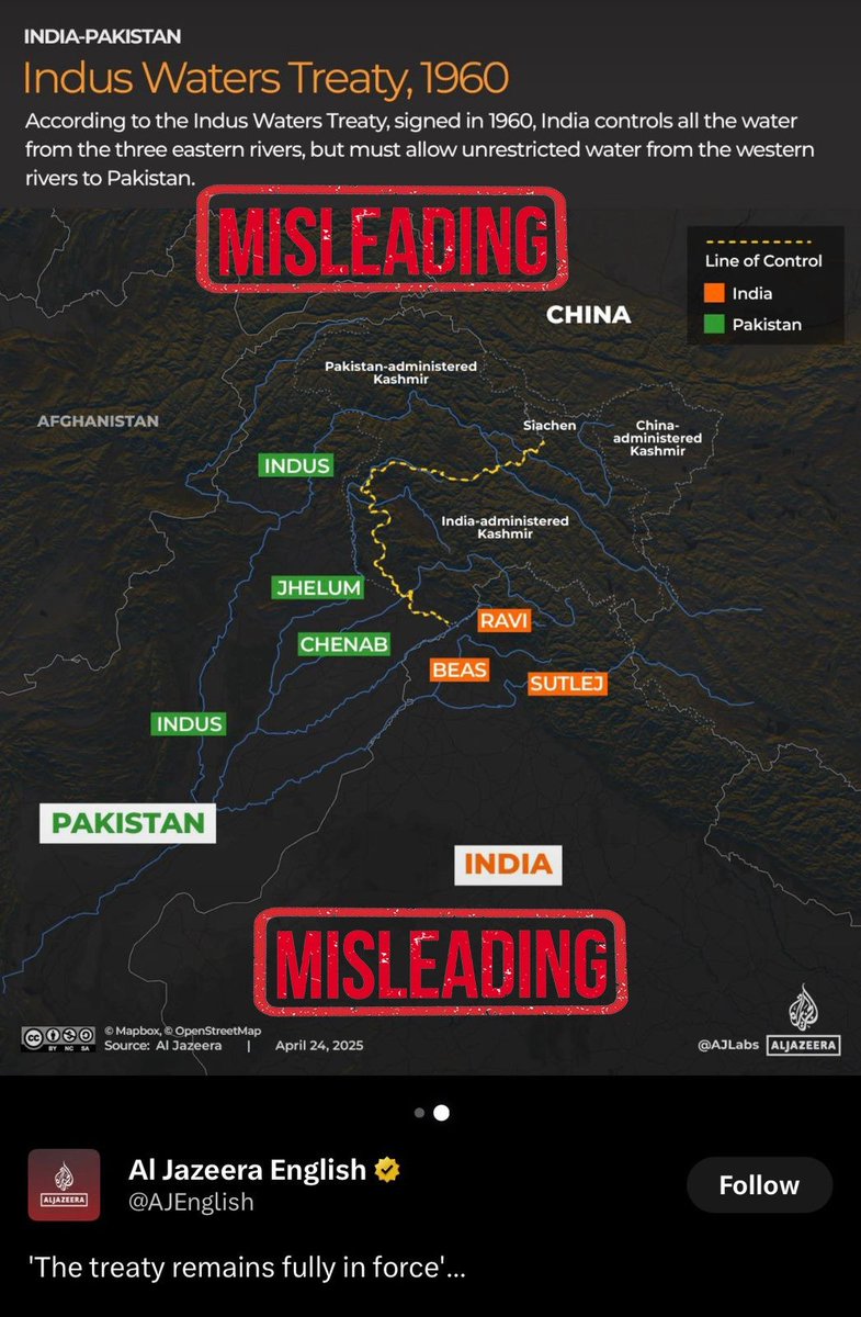 MEAFactCheck's tweet photo. Misleading! 🚨🚨🚨

The entire Union Territories of Jammu and Kashmir and Ladakh are an integral and inalienable parts of India 🇮🇳. https://t.co/Dlmh88vjaO
