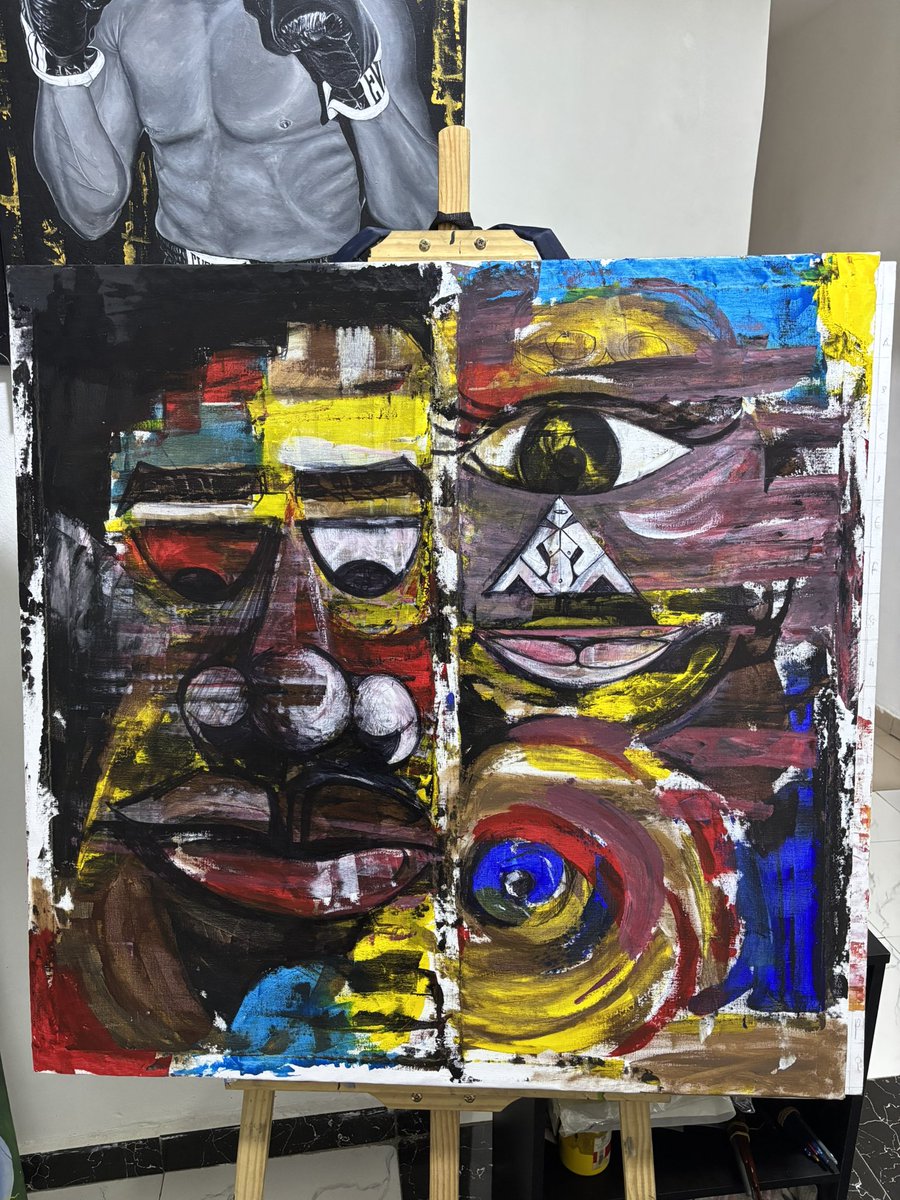 Dannihevinni's tweet photo. It’s still okay to make a mess, sometimes.

#painting 
#dannihevinni https://t.co/7xB1TCzbt3